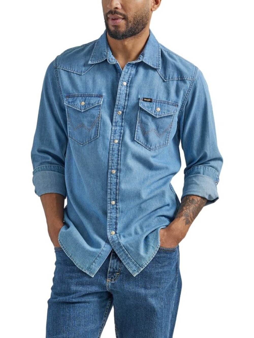 Men's Regular Fit Snap Shirt - Classic Western Style, Comfortable Cotton